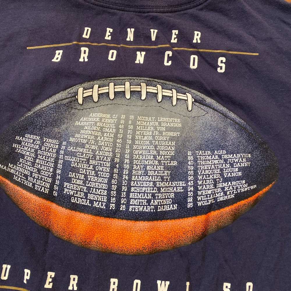 Nike Denver Broncos “Super Bowl 50 Champions” Shirt, Size Medium - Picture 3 of 10